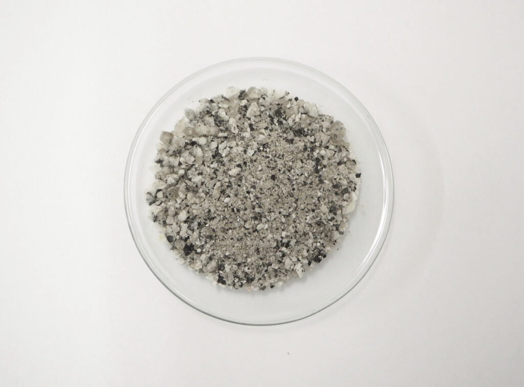 Aggregate with binder removed, from a sample taken from a Stone Initiatives Melbourne heritage project.