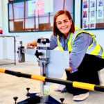 Stone Initiatives slip testing on site at Bunnings, using Pendulum instrument.