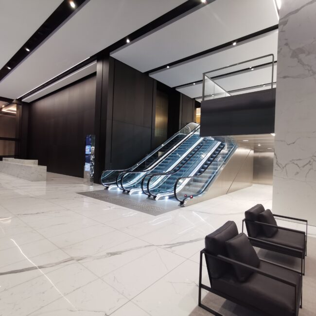 Brookfield Place, Sydney (2021). Consultancy for stone installation methodology, taking into account the complex substrate.